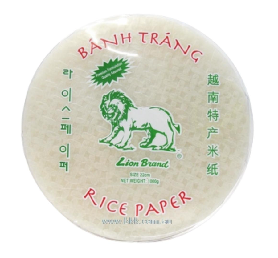 Lion Brand Rice Paper 22cm 1kg – Seasia Foods