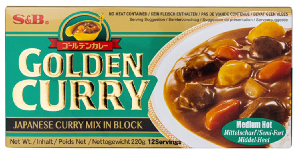 S&B Golden Curry (Medium Hot) 220g - Main Image