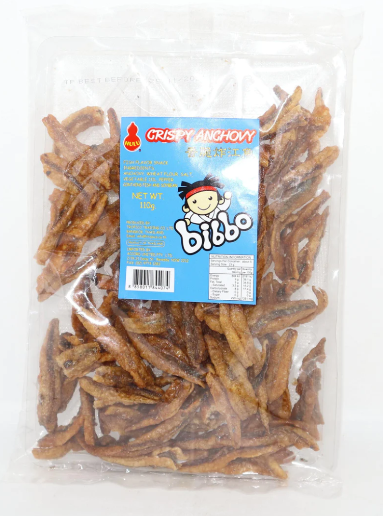 Hulu Bibbo Crispy Anchovy 110g