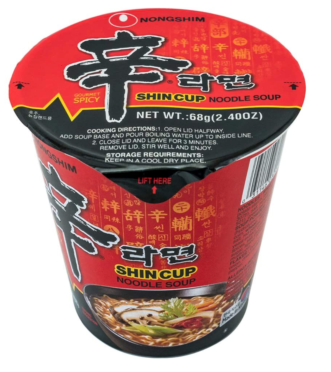 Shin top cup noodle