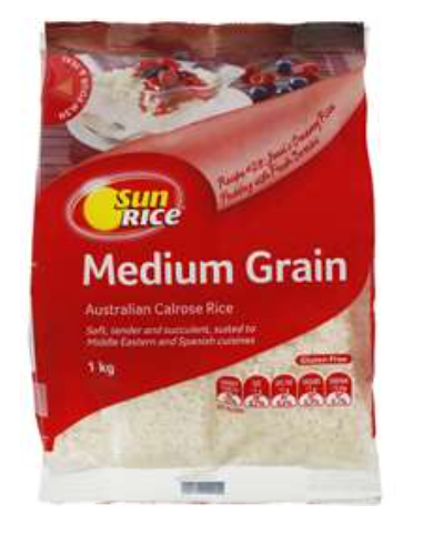 Sunrice Medium grain rice 1kg – Seasia Foods